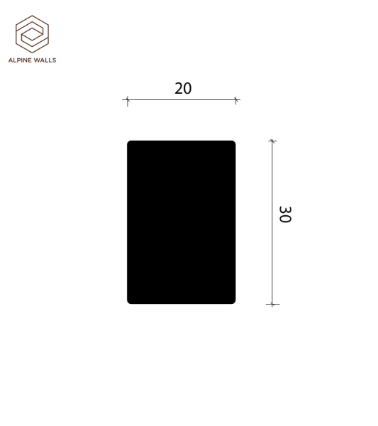 Рейка Alpine Walls LineArt ECO502W