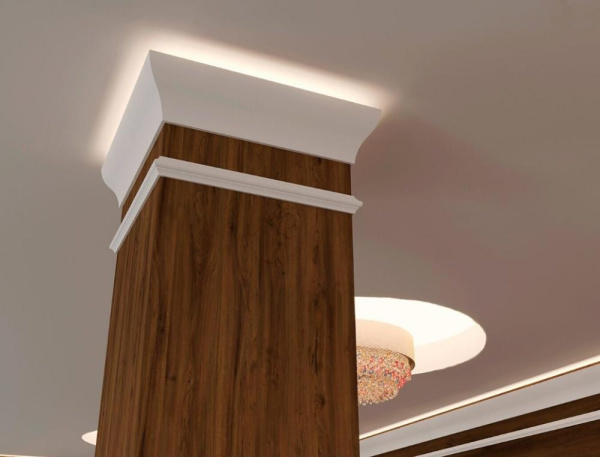 Карниз для скрытого освещения Cosca КХ002, 120х53
